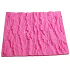 Силиконовая форма для тортов с текстурой коры дерева, декоративные принадлежности фондана