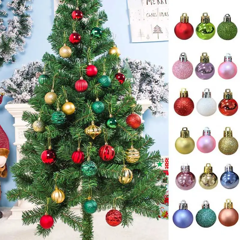 

36 шт., подвесные шарики из розового золота, 3 см