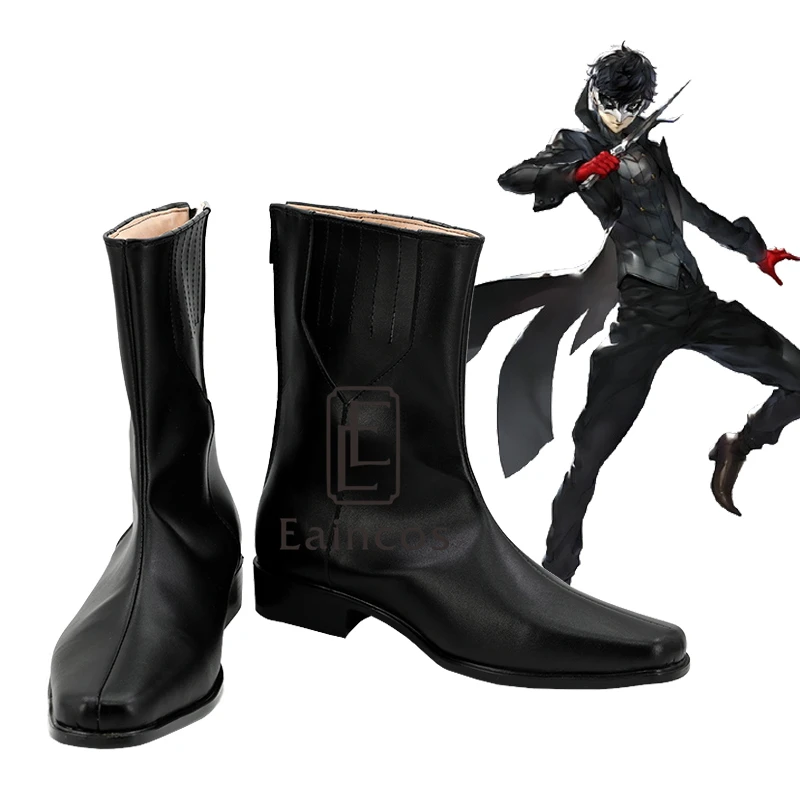 

Anime Persona 5 Joker Cosplay Shoes Black Custom Made