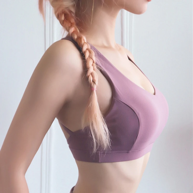 Новый дизайн женская одежда для фитнеса спортивные бюстгальтеры высокая