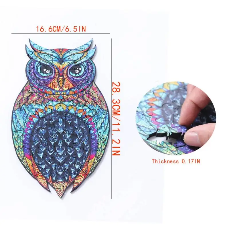 

Wooden Animal Puzzles For Adults DIY Puzzle Each Piece Is Animal Shaped Puzzles Birthday Gifts For Kids Jigsaw Educational Toys