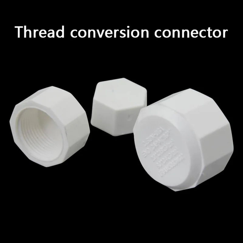 

1/2" 3/4" 1" BSP Female Thread Plastic Pipe Hex Head Plastic End Cap Plug Fitting UPVC Connector Adapter 1 Pcs