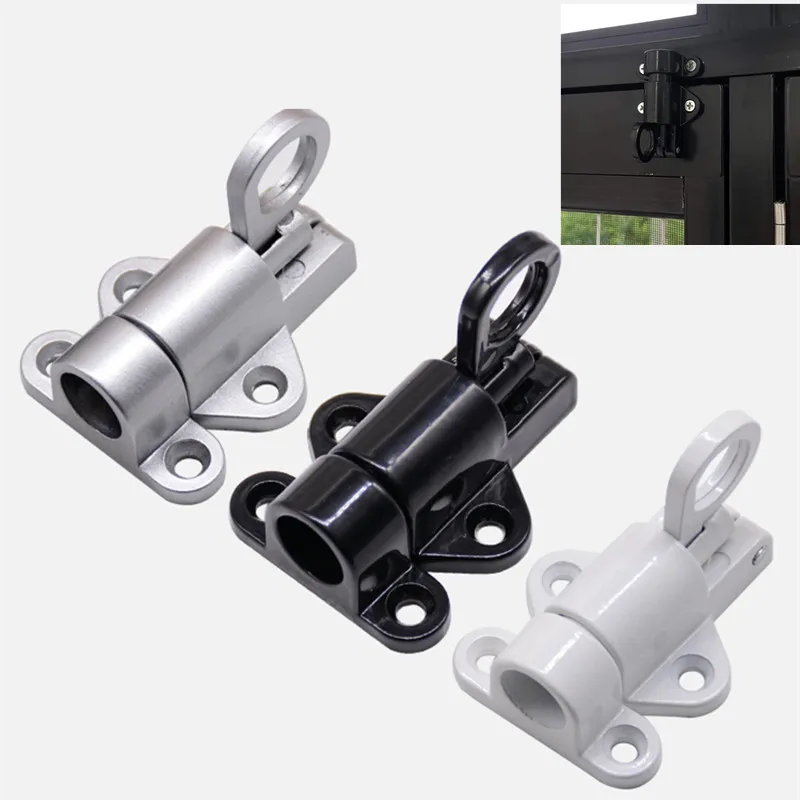 Security door gate latch Aluminum Pull Ring Spring Bounce window Bolt ...