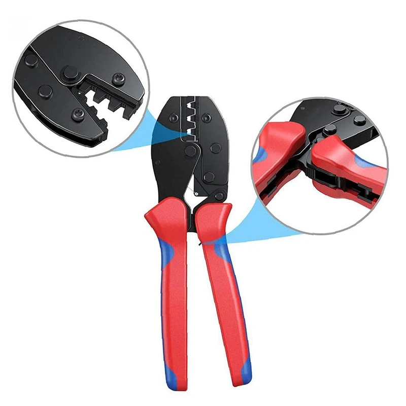 

Solar Panel PV Terminal Cable Connector Crimping Plier Ratchet Crimper Tool for Typo Terminal LY-2546B