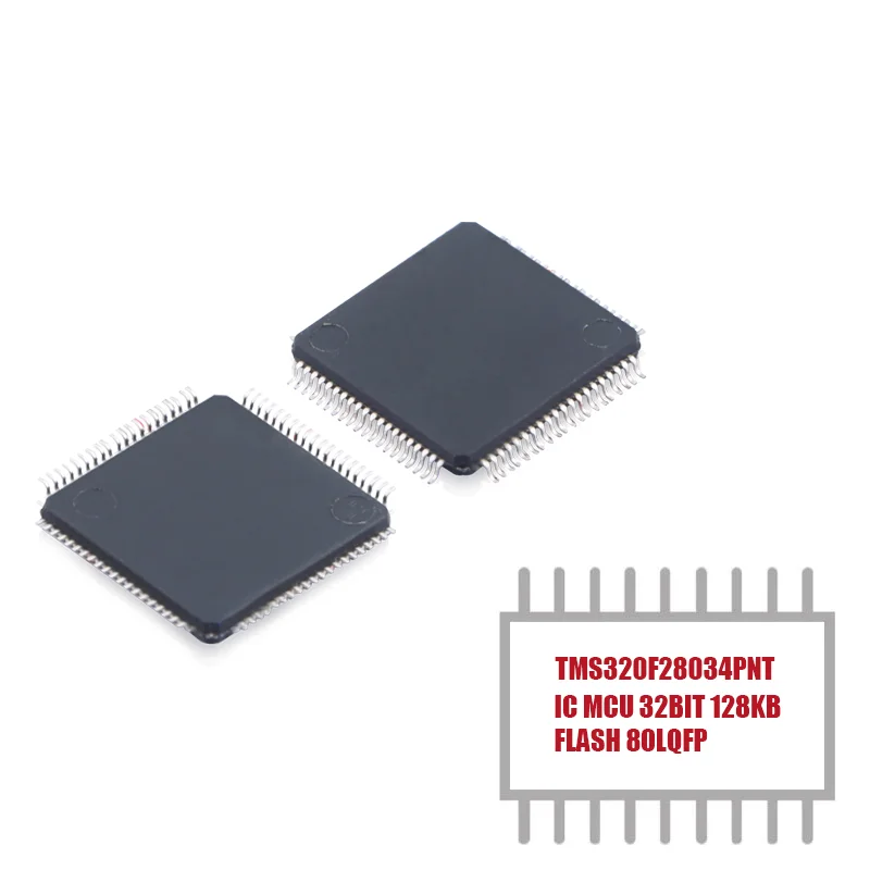 

1PCS TMS320F28034PNT C28x series Microcontroller IC 32-Bit 60MHz 128KB (64K x 16) FLASH 80-LQFP (12x12) MCU