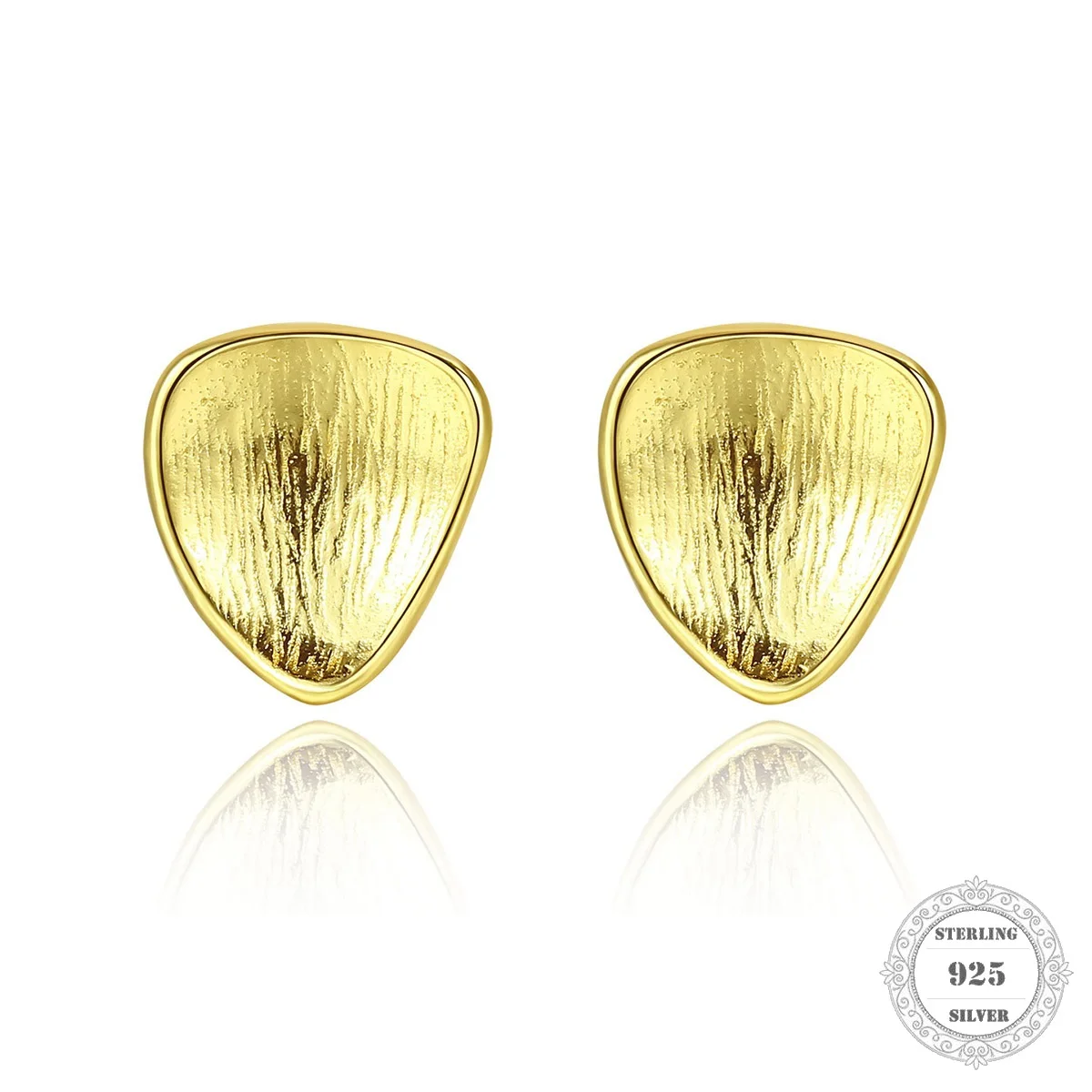 

Ear Stud Smart Golden Leaf ,Thomas Jewerly For Women,2020 Summer Ts Trendy Timeless Gift in 925 Sterling Silver