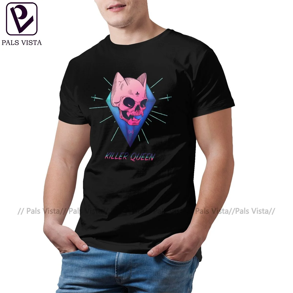 

Killer Queen T Shirt Casual 100 Cotton Beach T-Shirt Short Sleeves Print Tshirt Big Man