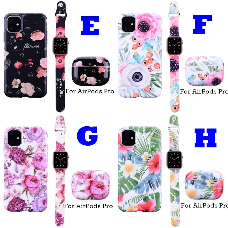 Ремешок для часов Fhx vf + чехол Airpods Pro Apple Iphone 12 Max Mini резиновый 11 Xs