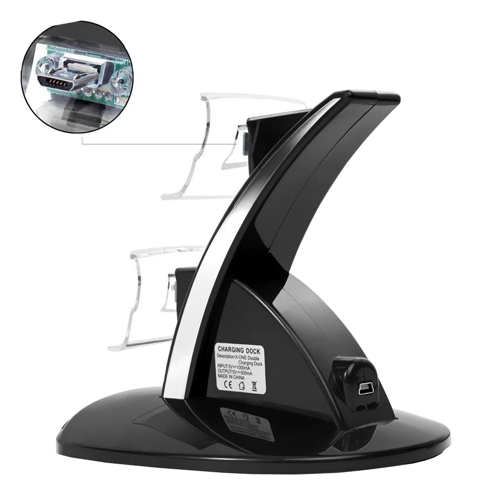 OSTENT светодиодная подсветка двойная зарядная док станция зарядное устройство для