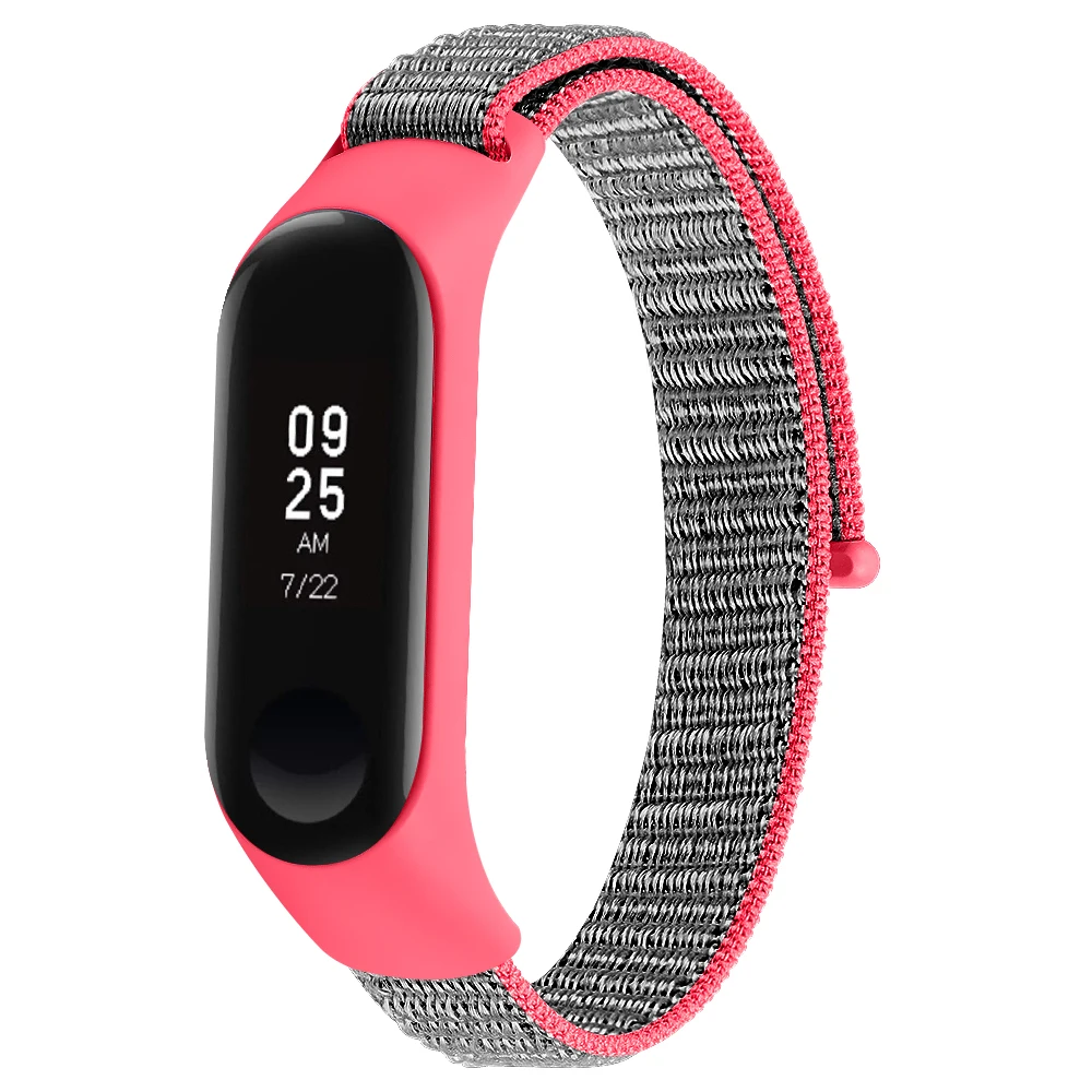 OULUCCI нейлоновый ремешок для xiaomi mi band 4, спортивный дышащий ремешок, аксессуары, сменный ремешок для mi band 4/3, браслет