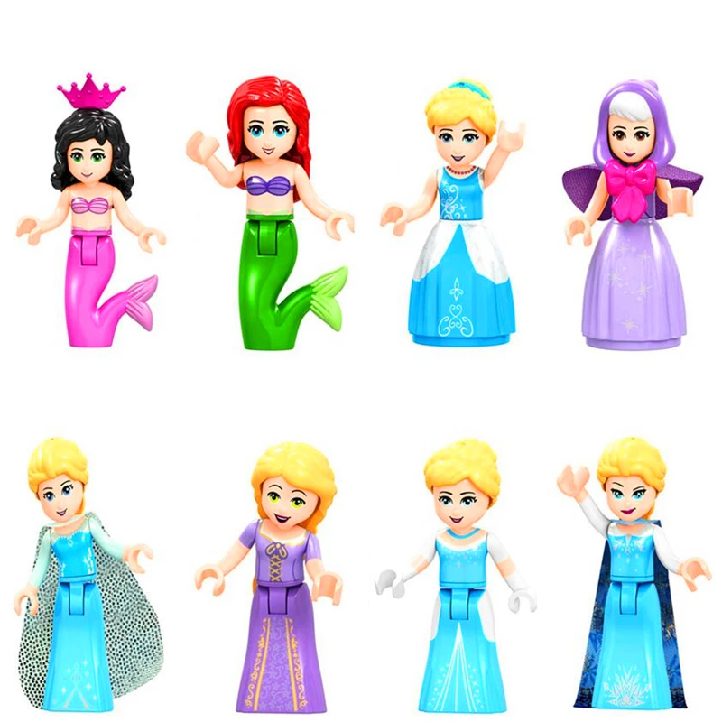 Конструктор 8 шт./компл. принцесса Оливия Мия Кейт Стефани данцет кирпичи игрушки