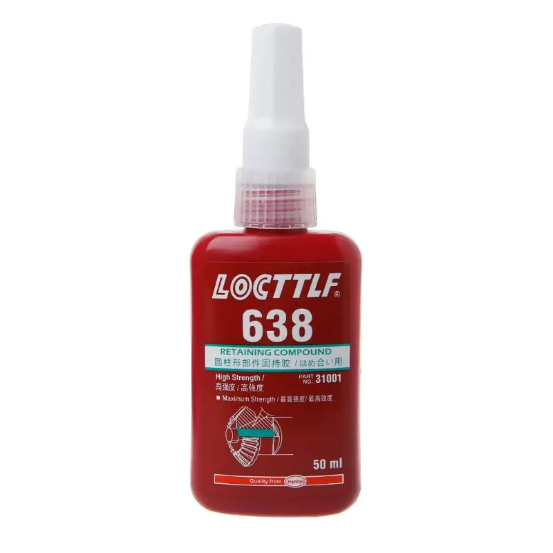 

638 Retaining Compound Thread locker 50ml Adhesive Glue for Bearing Flange Hose