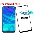 2 шт., чехол для Huawei P Smart, 2019, закаленное стекло для Huawei P Smart Z Y9 Prime, чехол, защитная пленка для экрана
