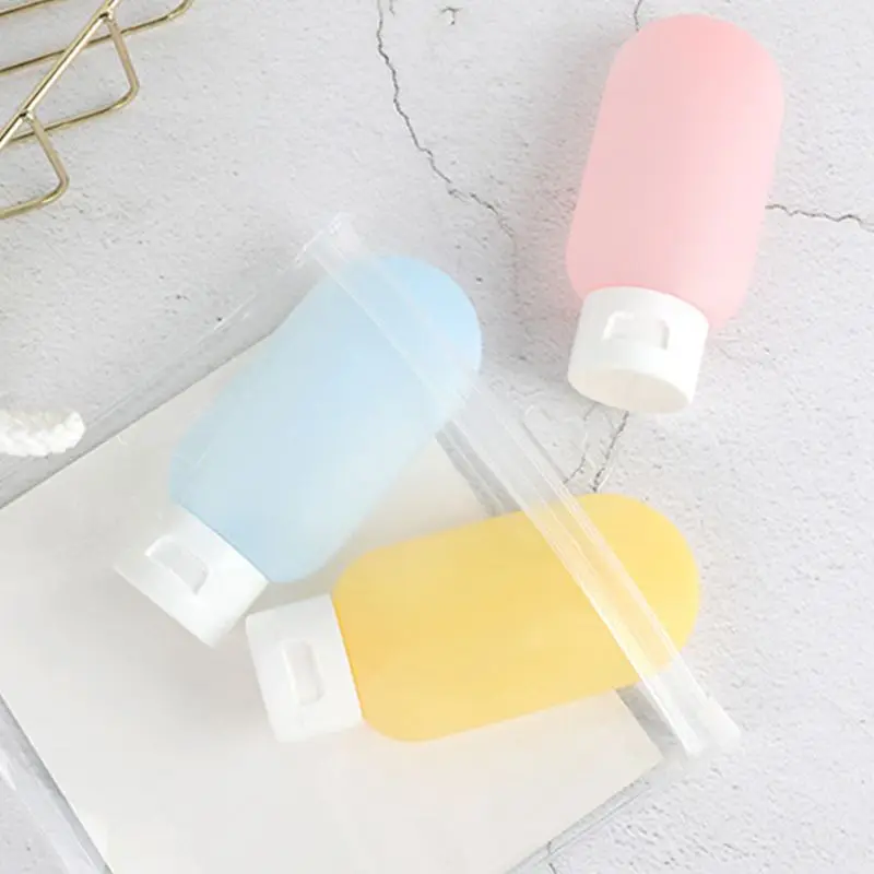 

Hose Extrusion Lotion Bottle Shampoo Facial Cleanser Shower Gel Packing Washing Bag Travel Portable Bottle J78D