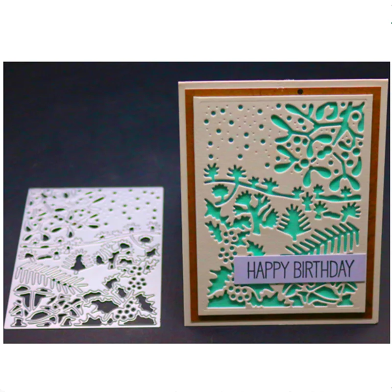 Металлические Вырубные штампы YINISE для фотографий снежный фон сделано своими