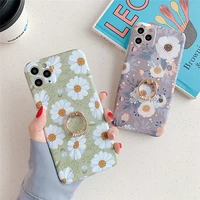 ls daisy flower mobile phone case for apple iphone se 2020 7 8 plus max xs max xr iphone 11case for 11pro cover with ring buckle
