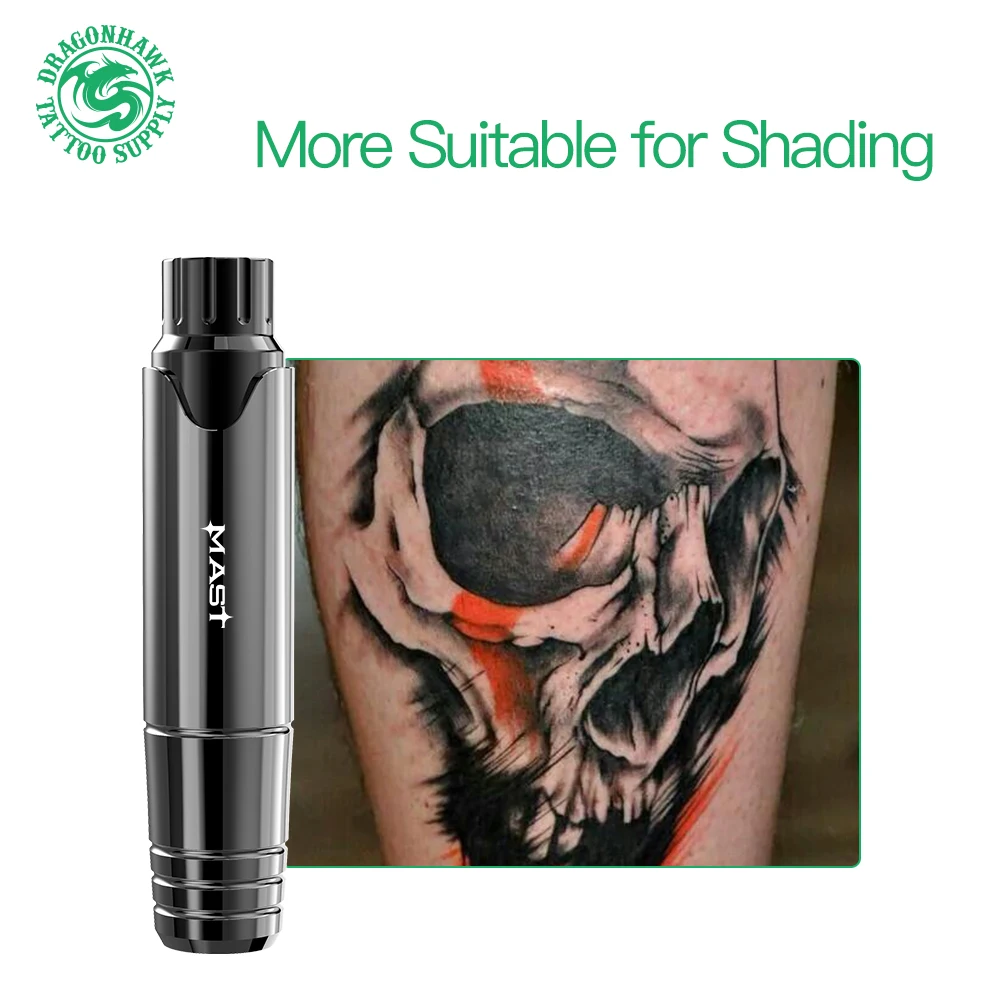 Mast P10 Tattoo Kit Permanent Makeup Machine Set DragonHawk LCD Power With Cartridge Needles Tattoo Supplies images - 6