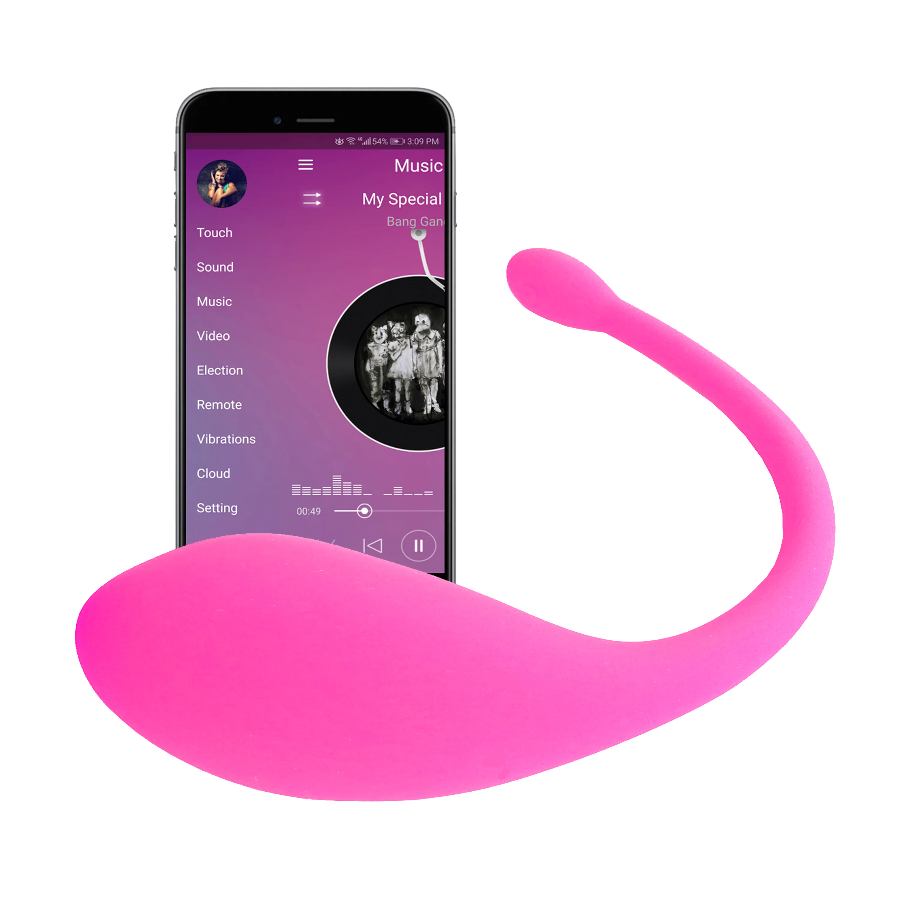 Dolp носимый массажер Vibes приложение умный вибратор устройство Bluetooth пульт