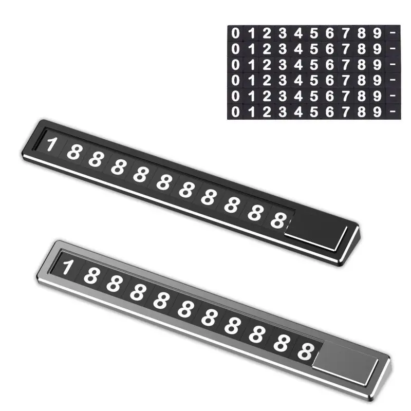 Карта временной парковки из металлического сплава табличка с номером телефона