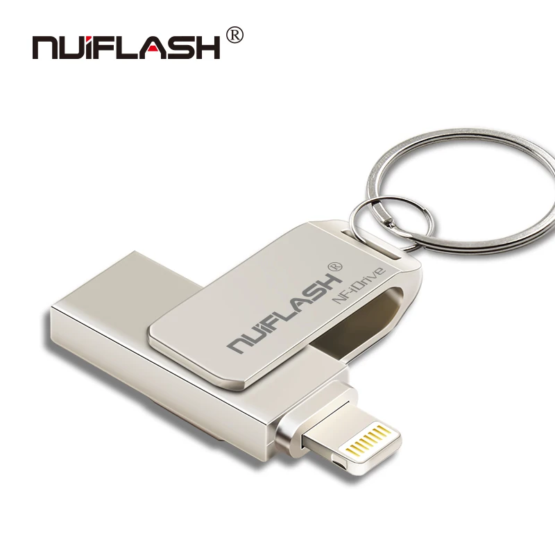 

Metal USB 3.0 Flash Drive 128GB OTG Pen Drive 32GB 64GB USB 3.0 Flash Disk for iphone/ipad/Lightning/ios/USB Memory Stick