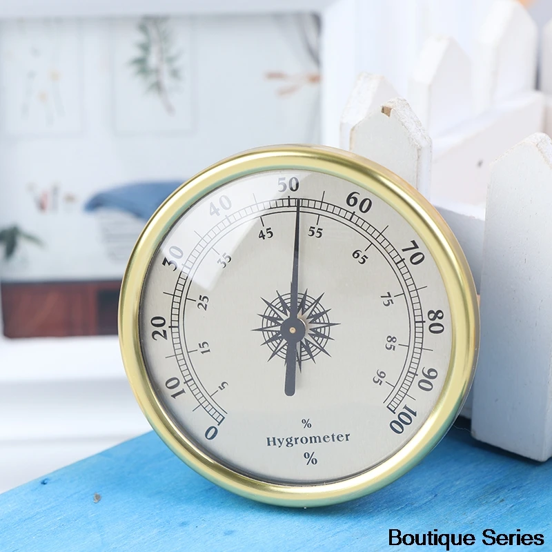Внутренний и наружный универсальный гигрометр с золотым эстетическим диаметром