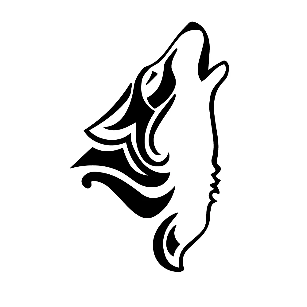 

Fun Wolf Car Decal Vinyl Decal Sticker For Cars Acessories Decoration