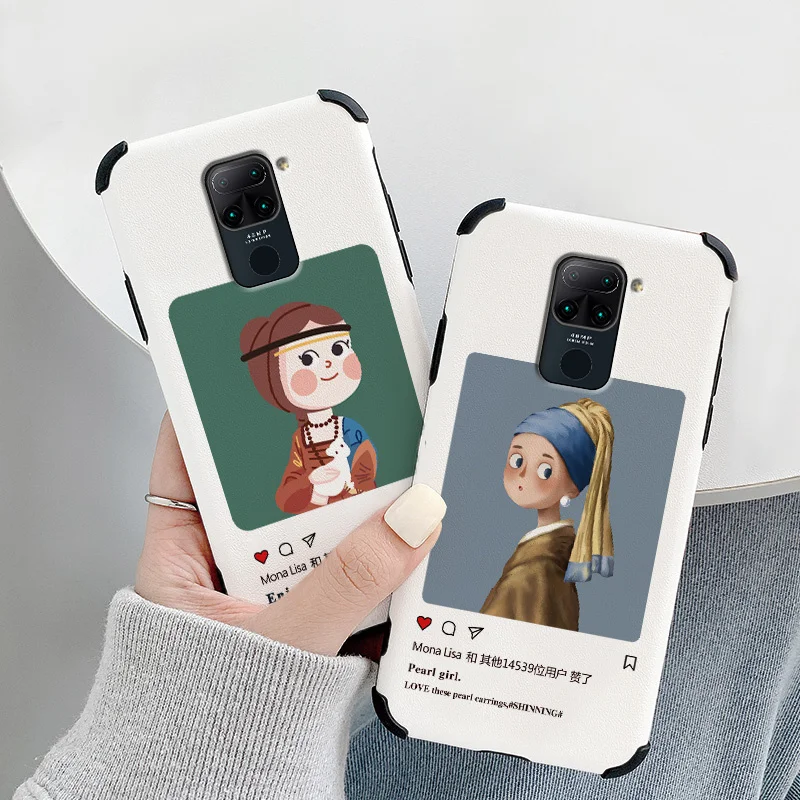 

Pearl Girl Phone Case For Xiaomi Redmi 9 Note 9 8 7 Pro K40 K30 Pro Leather Cover