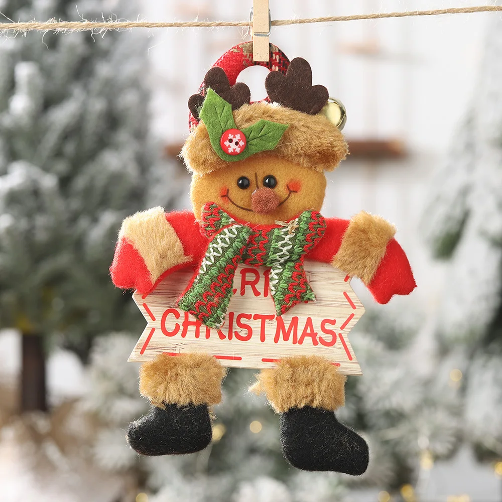 Style C1 Christmas Home Decor Hanging Ornaments Santa Dolls Christmas Tree Decorations New Year Hangings Decorations Enfeites De Natal - Цвет: Style C1