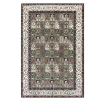 6 56x9 84feet garden scene handknotted silk carpet traditional area rug