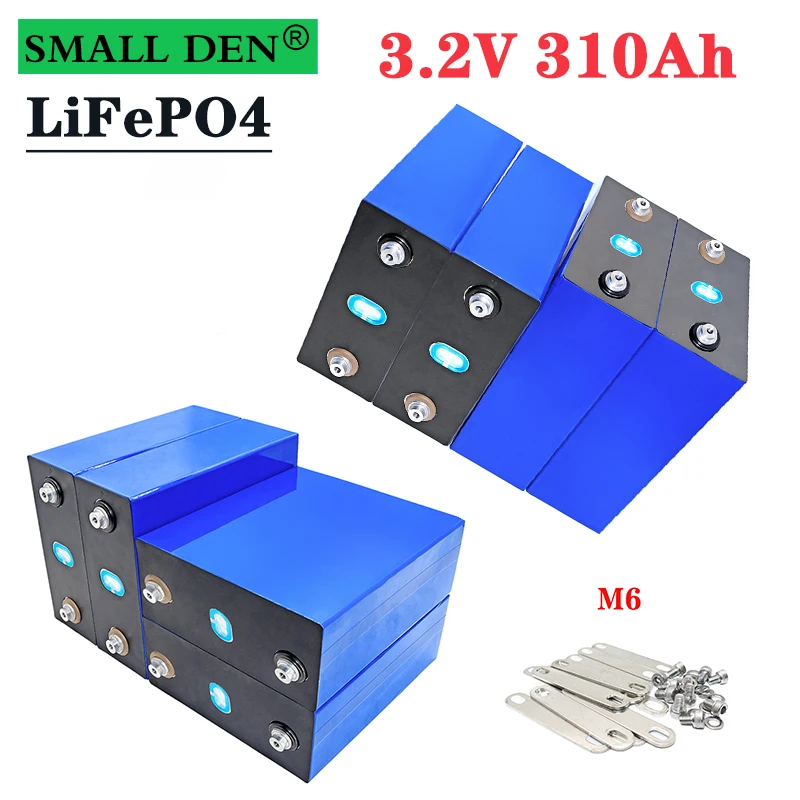

8pcs Brand New 3.2V 310AH 12V battery pack Lifepo4 Class A DIY rechargeable energy storage CELL EU and US duty-free