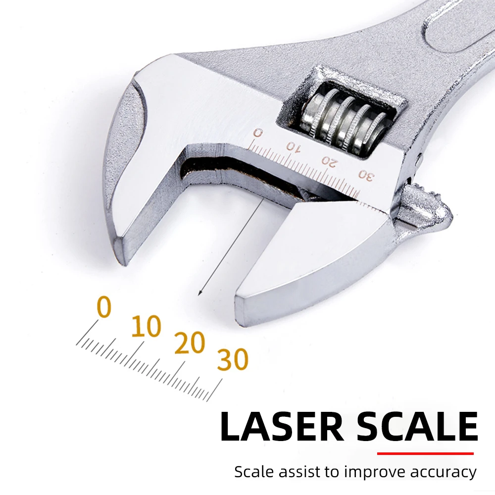 

Adjustable Wrench Car and Water pipe disassembly tool 8-12-inch Spanner