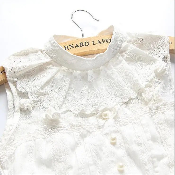 Linbaiway женский кружевной воротник с лацканами-Имитация белый ажурный ложный