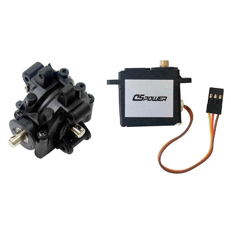 Front Gearbox Gear Box for XLF X03 X04 X-03 X-04 1/10 & Metal Gear Brushless Servo for XLF X03 X04 X-03 X-04 1/10