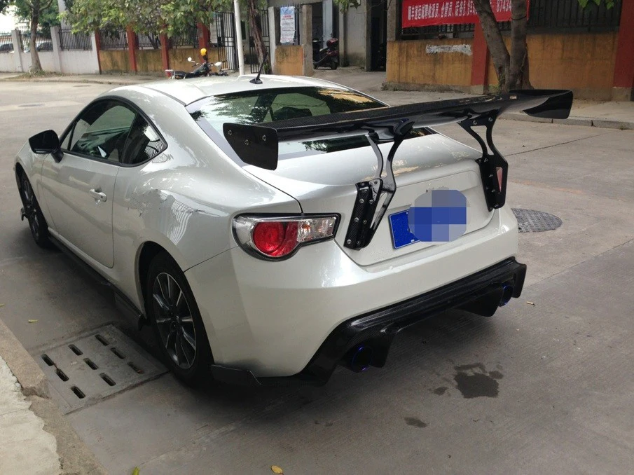 Для GT86 FT86 BRZ FR-S GT Крыло задний спойлер крыло+ алюминиевые Кронштейны углеродное волокно/FRP