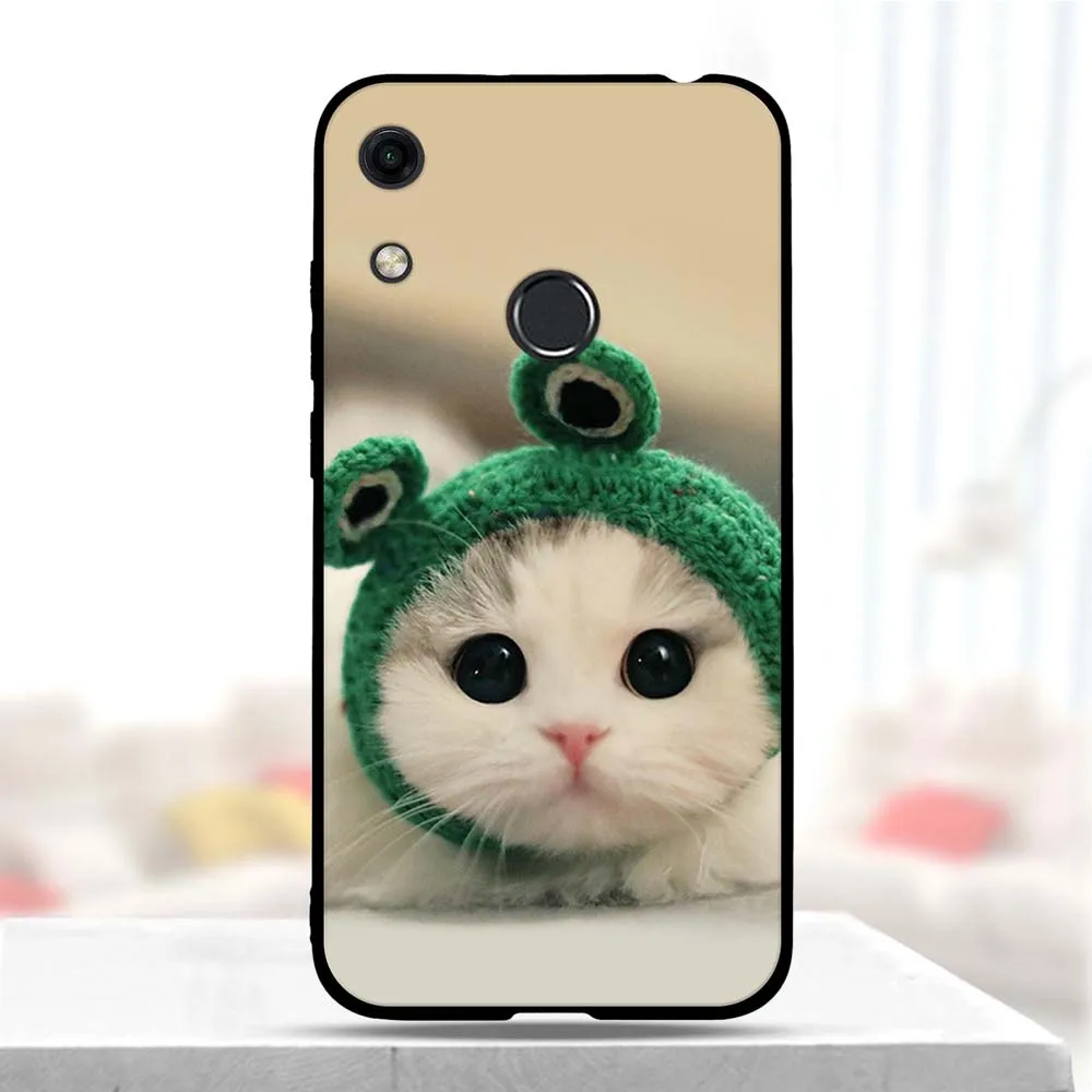 Чехол для Huawei Honor 8A силиконовый мягкий ТПУ симпатичная окрашенная задняя крышка