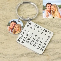 personalized photo keychain calendar keychain christmas keychain custom photo key chain couple key chain wedding favor