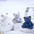 3D геометрия силиконовая форма Медведь для изготовления свечей форма из смолы эпоксидная смола инструменты для помадки на торт форма для выпечки мыла ручной работы гипсовая форма