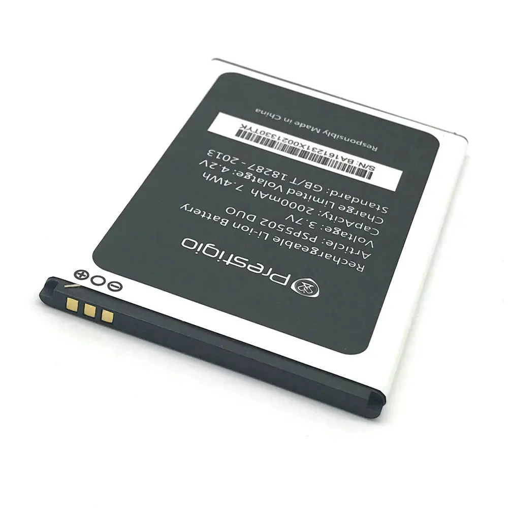 Новый PSP5502 DUO 3 7 V 2000mAh аккумулятор для телефона Prestigio Muze A5 / Wize N3 PSP3507 PSP3507|battery for|battery