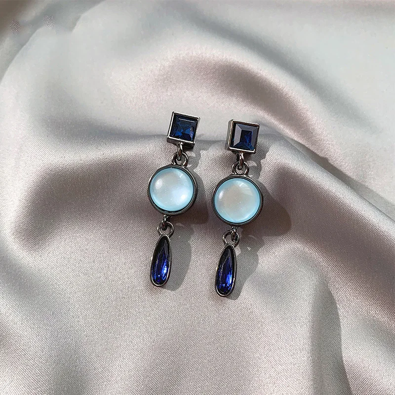 Новые серьги в японском и южнокорейском стиле женские длинные модные тонкие