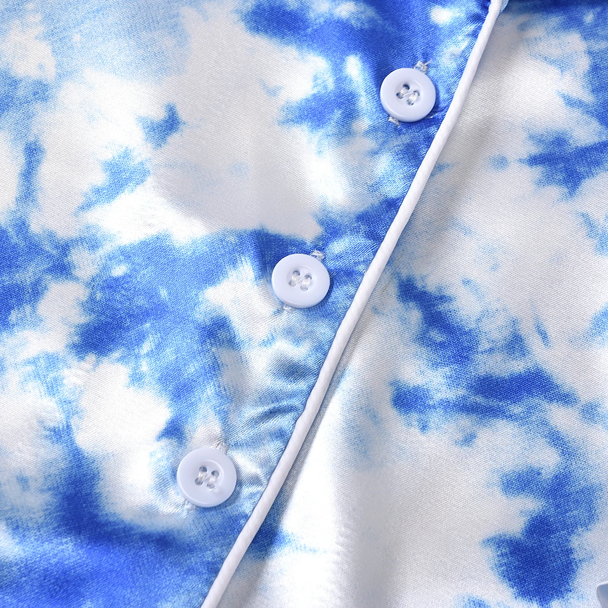 Детский пижамный комплект с галстуком Шелковый Атласный топ длинными рукавами и