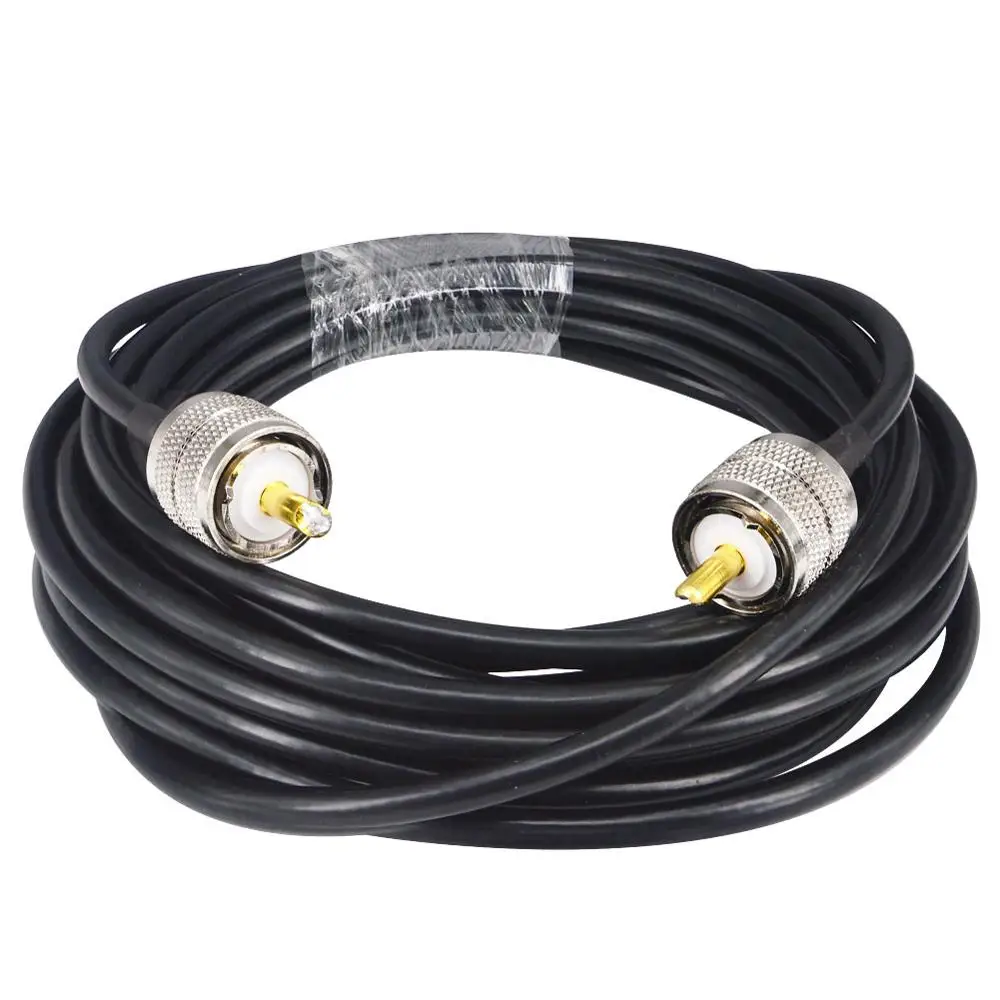 5M Радиочастотный коаксиальный кабель UHF разъем «Папа-папа» UHF PL259 Male to UHF Male PL259 RG58 Pigtail кабель 50 см 2 м 5 м 10 м - Цвет: 5M