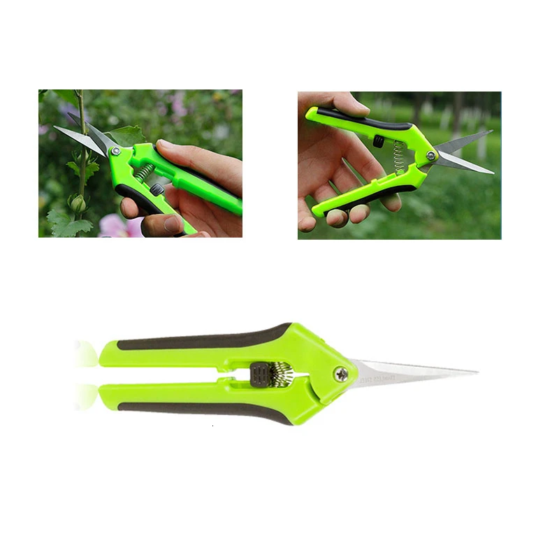 FGHGF нержавеющая обрезка сада ножницы для фруктов сбора в горшке отделка ветки