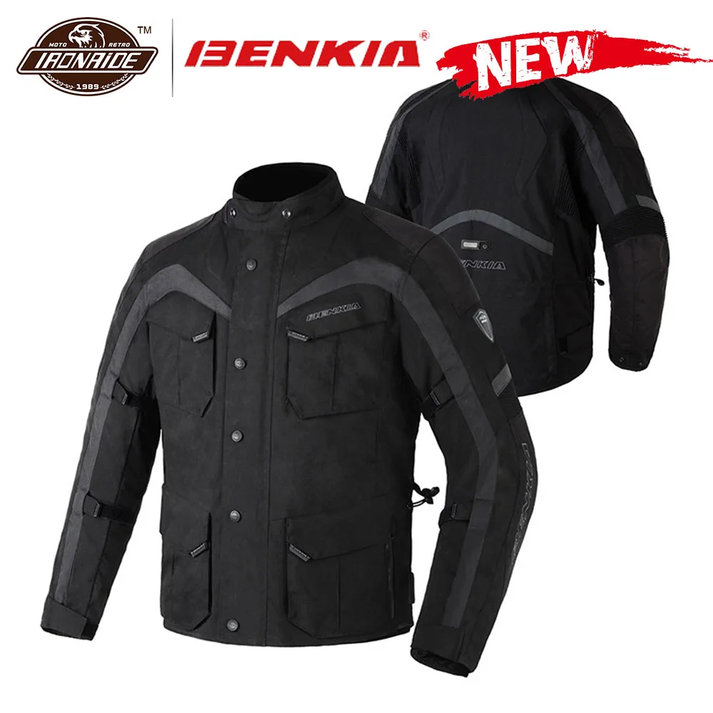 BENKIA ветрозащитная мотоциклетная куртка для мужчин Chaqueta Moto Куртка Мото защита