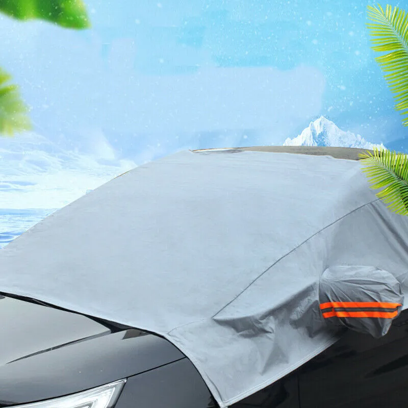 

Auto Front Windshield Car Cover Snow Windshield Window Cover Car Windshield Snow Sun Shade Waterproof Protector Cover