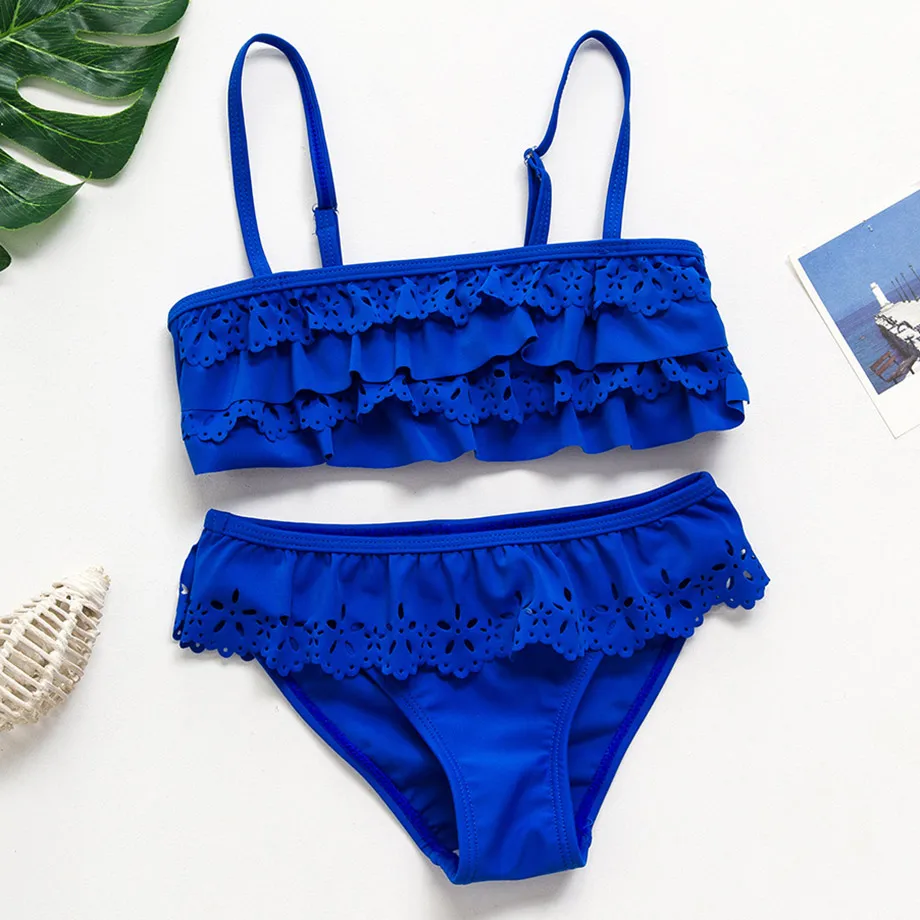 Купальный костюм для девочек-подростков Раздельный купальник купальный девочек