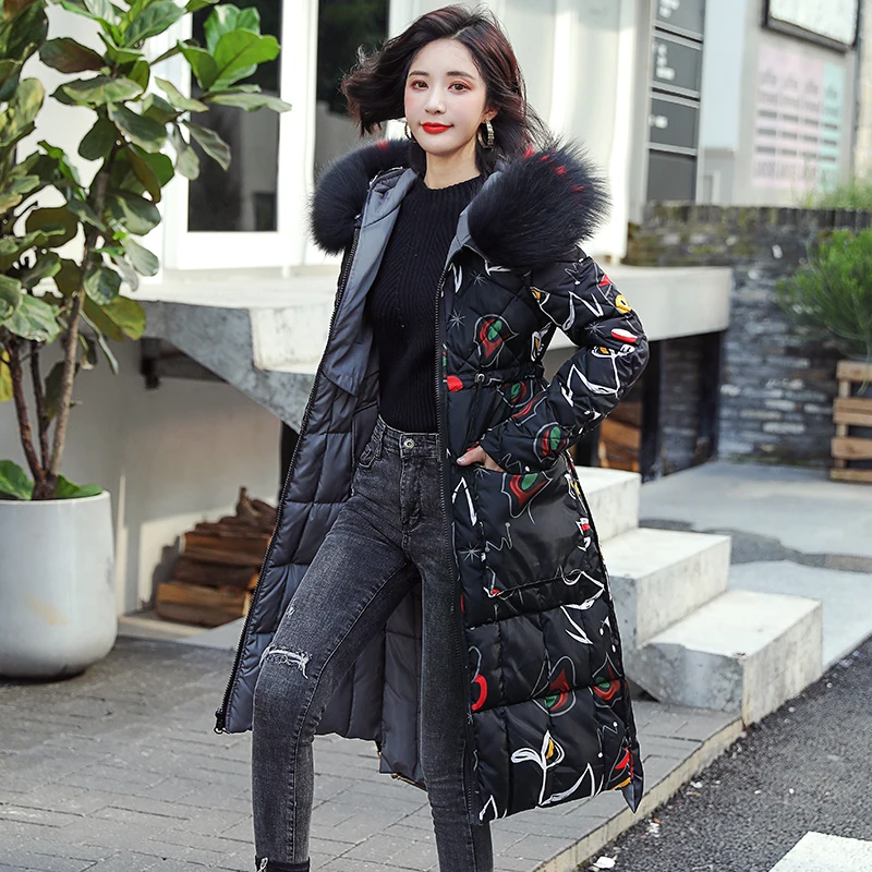 Fitaylor зимняя длинная куртка женская хлопковая стеганая теплая парка с большим