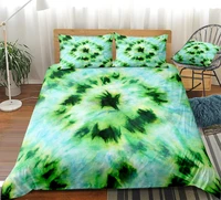 tie dye duvet cover set green blue tie dye bedding set fresh style beds set home textiles microfiber for boys girls kid bedlinen
