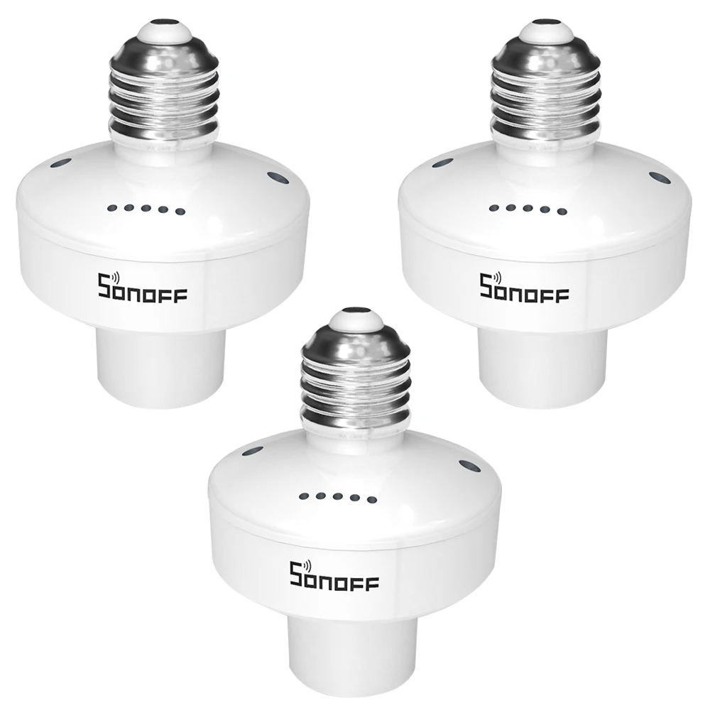 3pcs 2/3/4/5 шт. SONOFF Slampher R2 Itead 433MHz RF Smart WiFi светильник держатель E27 держатель лампы прерыватель переключатель Wi-Fi для умного дома - Цвет: 3pcs