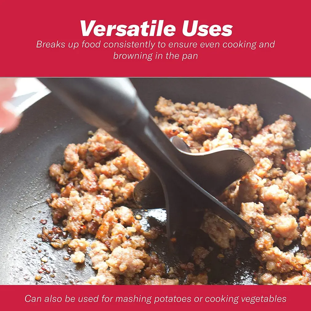 

Hamburger Meat Chopper Durable Multifunctional Cutter Cooking Tool Black Meat Grinder For Kitchen Accessories