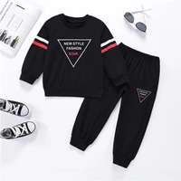 girls korean black print sports suit toddler girl fall clothes christmas outfit kids boutique clothing wholesale toddler clothes